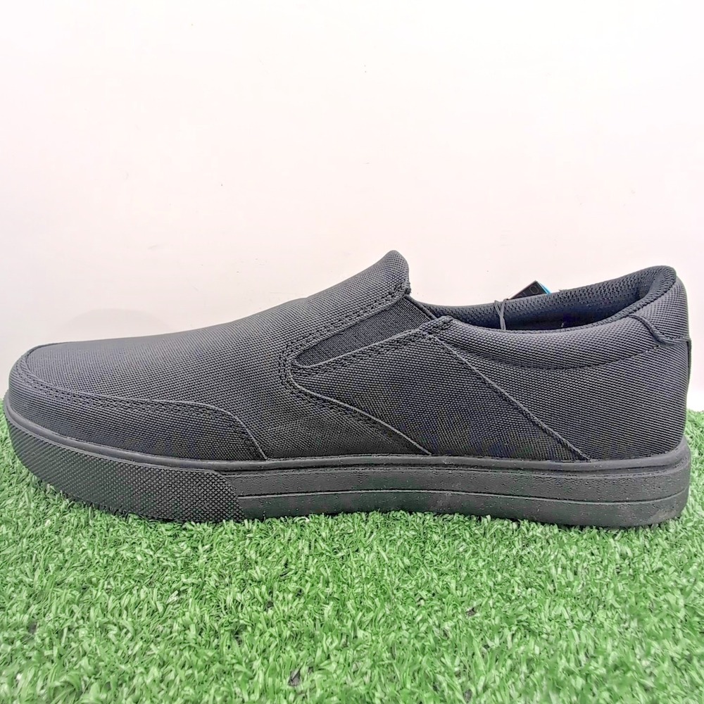 Dr Schollls Valium Shoes Mens 11 M Work Sneakers Flat Black Fabric Slip On - Picture 10 of 11